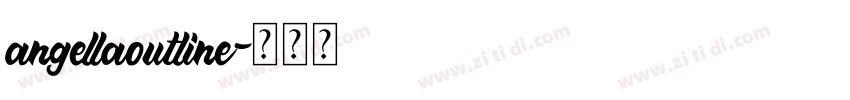 angellaoutline字体转换