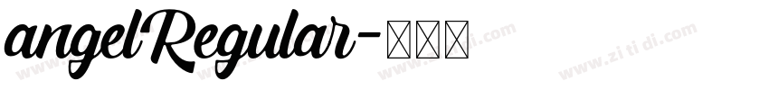 angelRegular字体转换