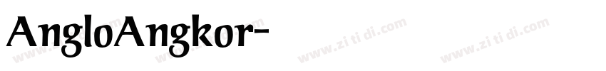 AngloAngkor字体转换