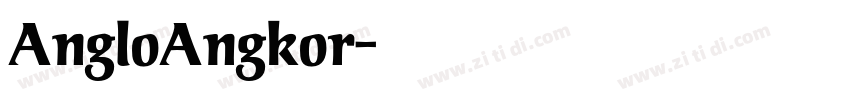 AngloAngkor字体转换