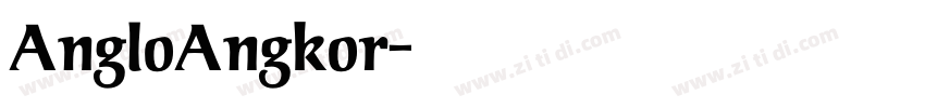 AngloAngkor字体转换