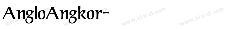 AngloAngkor字体转换