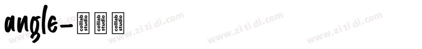 angle字体转换
