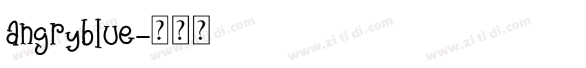 angryblue字体转换