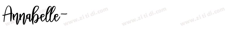 Annabelle字体转换