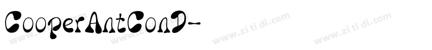 CooperAntConD字体转换