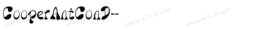 CooperAntConD字体转换