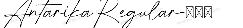 AntarikaRegular字体转换