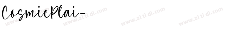 CosmicPlai字体转换