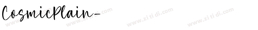 CosmicPlain字体转换