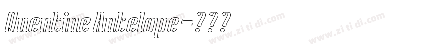 QuentineAntelope字体转换