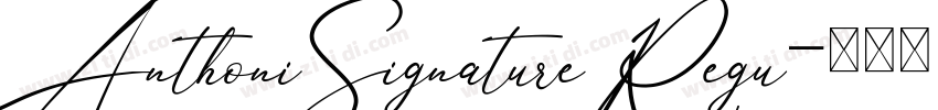AnthoniSignatureRegu字体转换