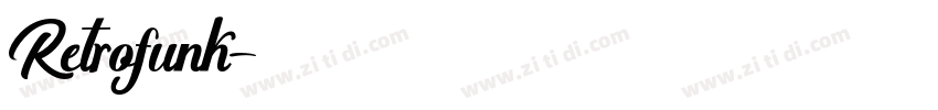 Retrofunk字体转换