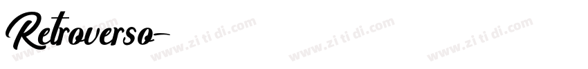 Retroverso字体转换