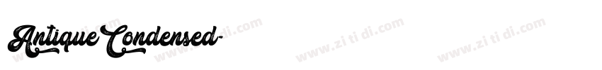 AntiqueCondensed字体转换