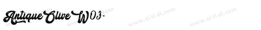 AntiqueOliveW03字体转换