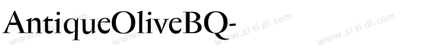 AntiqueOliveBQ字体转换