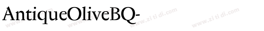 AntiqueOliveBQ字体转换