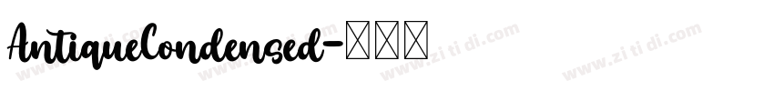 AntiqueCondensed字体转换