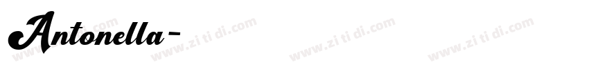 Antonella字体转换
