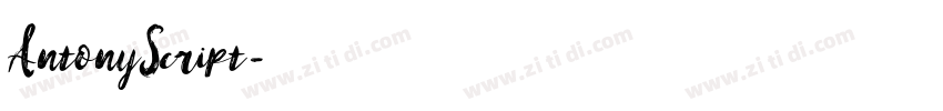 AntonyScript字体转换