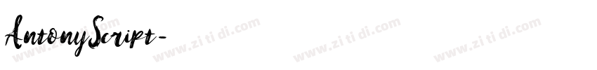 AntonyScript字体转换