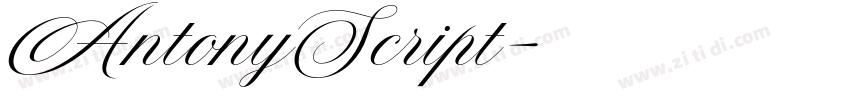AntonyScript字体转换