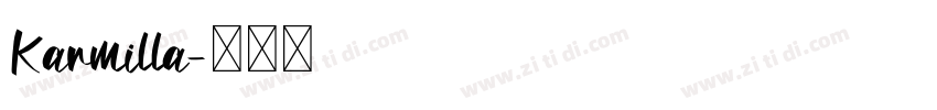 Karmilla字体转换