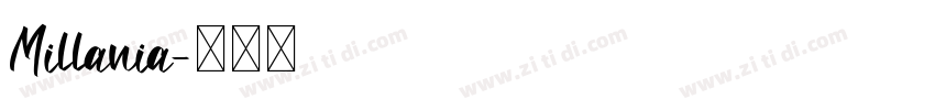 Millania字体转换
