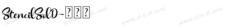 StencilSolD字体转换