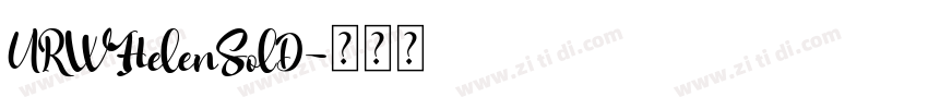 URWHelenSolD字体转换