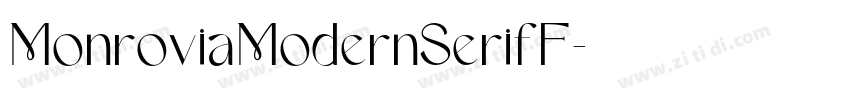 MonroviaModernSerifF字体转换