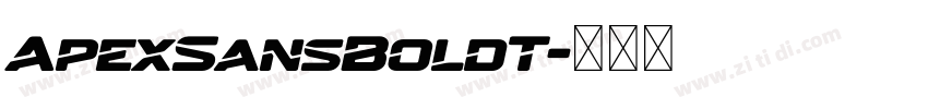 ApexSansBoldT字体转换