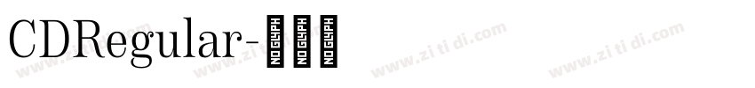 CDRegular字体转换