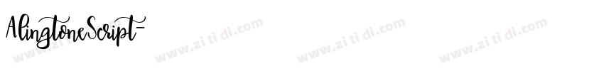 AlingtoneScript字体转换