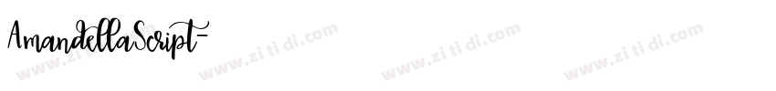 AmandellaScript字体转换