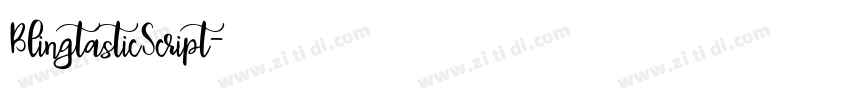 BlingtasticScript字体转换