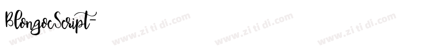 BlongocScript字体转换