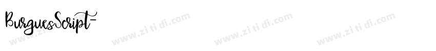BurguesScript字体转换