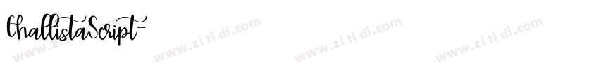 ChallistaScript字体转换