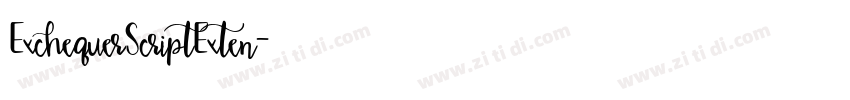 ExchequerScriptExten字体转换