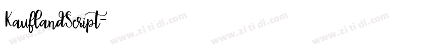 KauflandScript字体转换