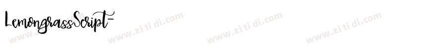 LemongrassScript字体转换 LemongrassScript字体转换
