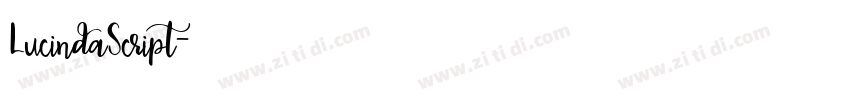 LucindaScript字体转换