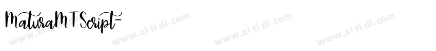 MaturaMTScript字体转换