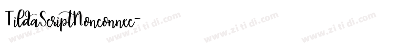 TildaScriptNonconnec字体转换