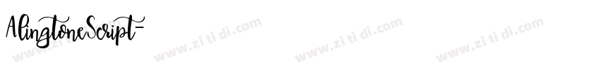 AlingtoneScript字体转换
