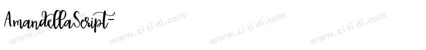 AmandellaScript字体转换