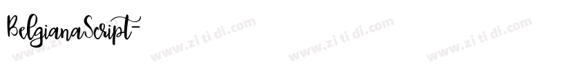 BelgianaScript字体转换