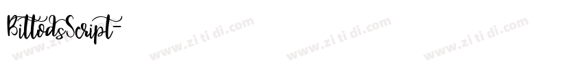 BittodsScript字体转换 BittodsScript字体转换